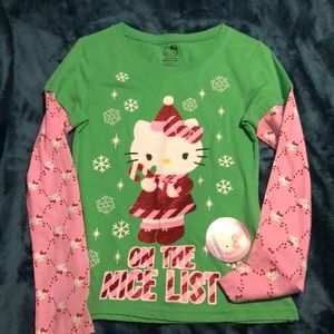 Brand new Hello Kitty Christmas top-, XL (14/16)